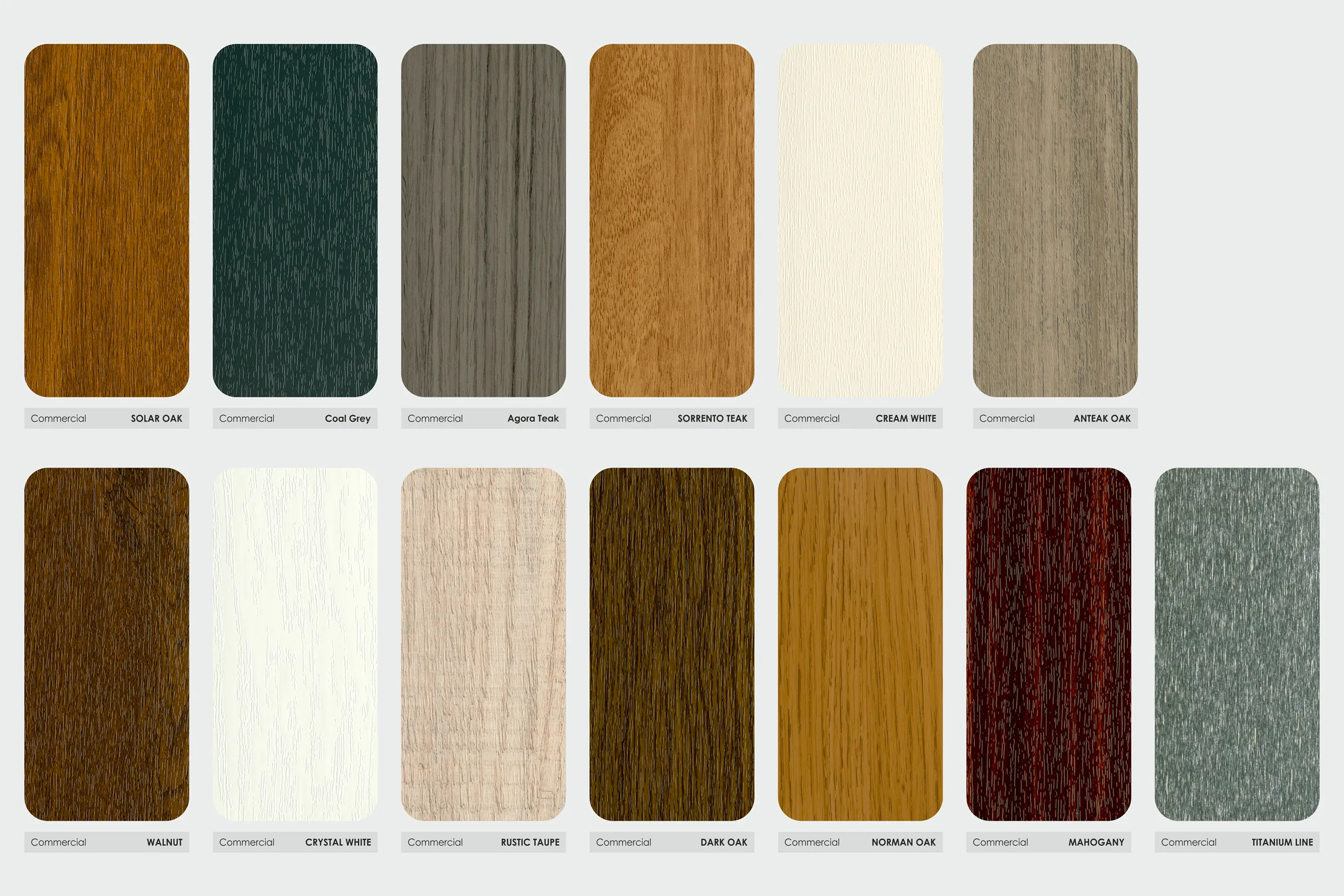 PVC Profil Renk Kartelası
